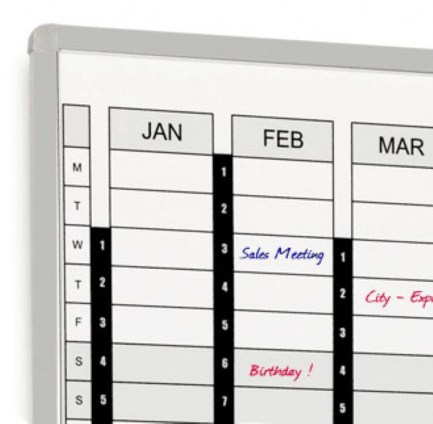 Perpetual Year Planner - Detail